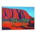 Watercolor Uluru Print - Canvas Art Print by Kanvah