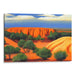 Watercolor Uluru Print - Canvas Art Print by Kanvah