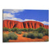 Watercolor Uluru Print - Canvas Art Print by Kanvah