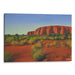 Watercolor Uluru Print - Canvas Art Print by Kanvah