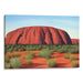 Watercolor Uluru Print - Canvas Art Print by Kanvah