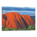 Watercolor Uluru Print - Canvas Art Print by Kanvah