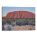 Watercolor Uluru Print - Canvas Art Print by Kanvah