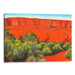 Watercolor Uluru Print - Canvas Art Print by Kanvah