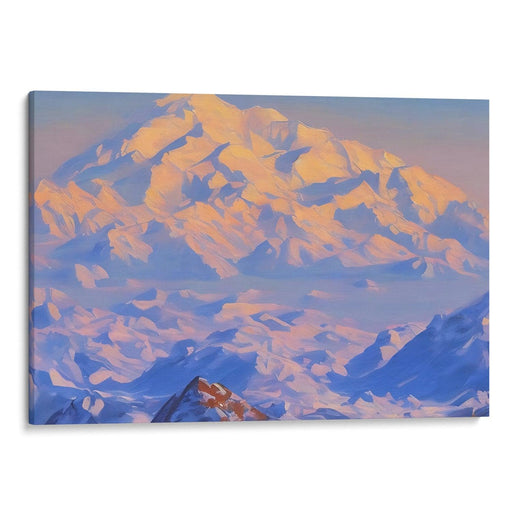 Realism Denali Print - Canvas Art Print by Kanvah