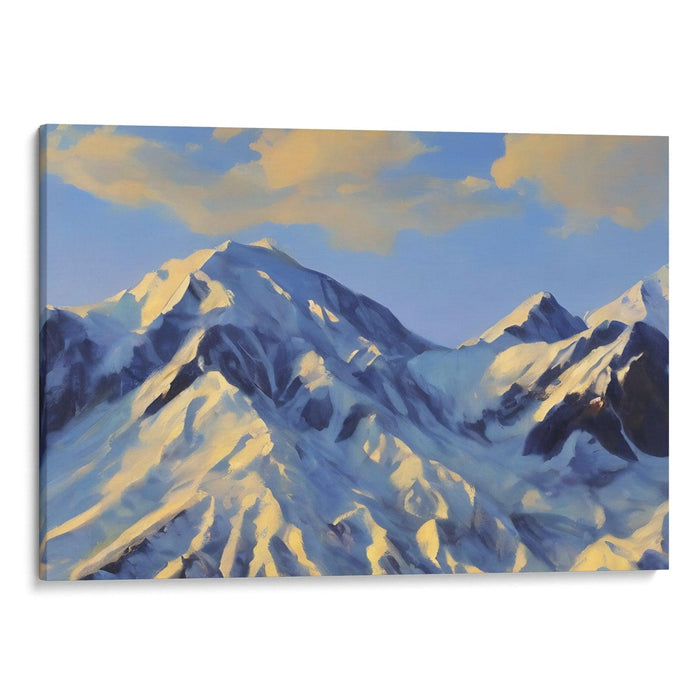 Realism Denali Print - Canvas Art Print by Kanvah