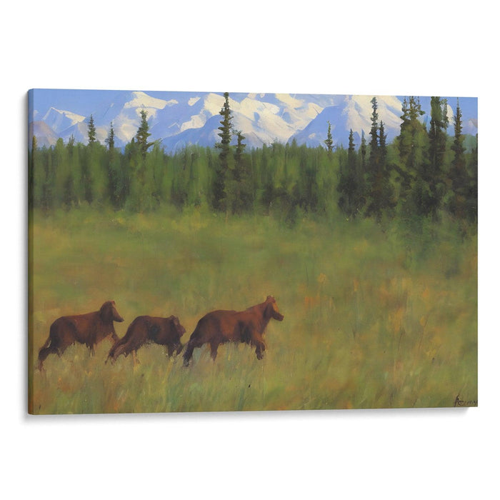 Realism Denali Print - Canvas Art Print by Kanvah