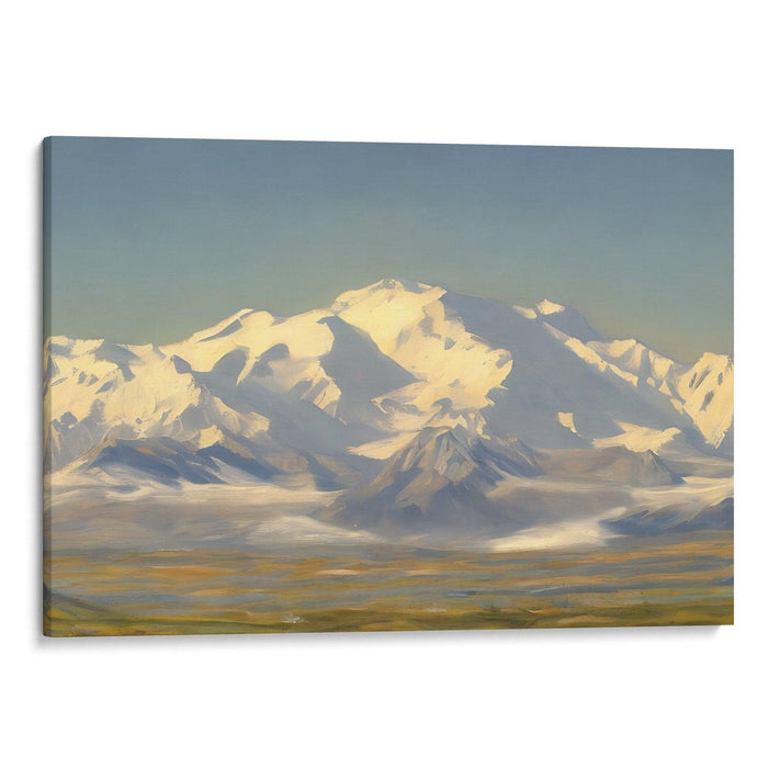 Realism Denali Print - Canvas Art Print by Kanvah