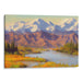 Realism Denali Print - Canvas Art Print by Kanvah