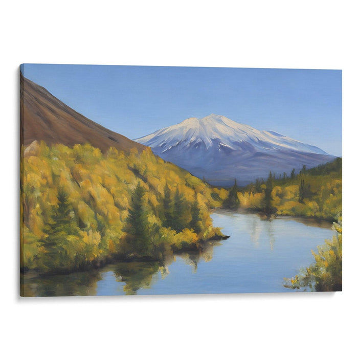 Realism Mount St. Helens Print - Canvas Art Print by Kanvah