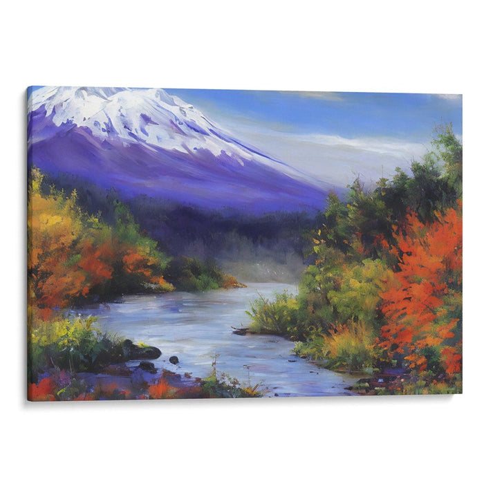 Realism Mount St. Helens Print - Canvas Art Print by Kanvah