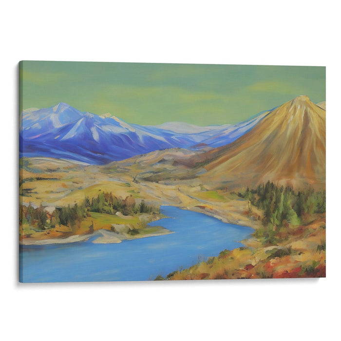 Realism Mount St. Helens Print - Canvas Art Print by Kanvah