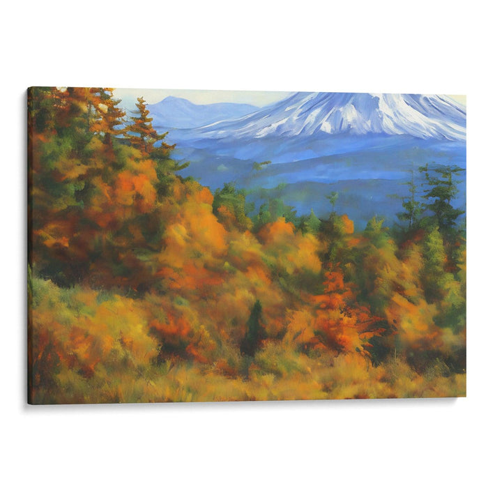 Realism Mount St. Helens Print - Canvas Art Print by Kanvah