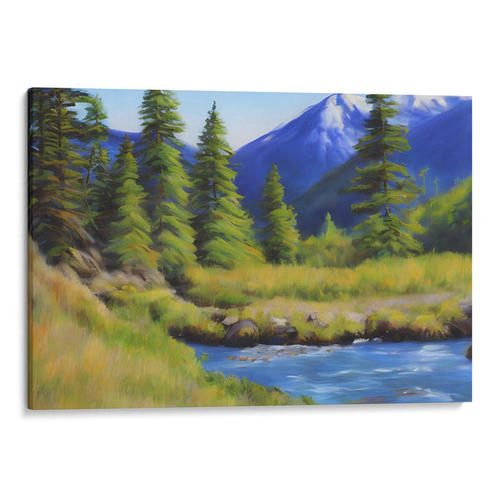 Realism Mount St. Helens Print - Canvas Art Print by Kanvah