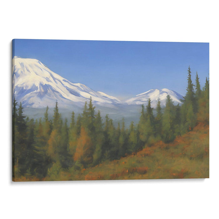 Realism Mount St. Helens Print - Canvas Art Print by Kanvah