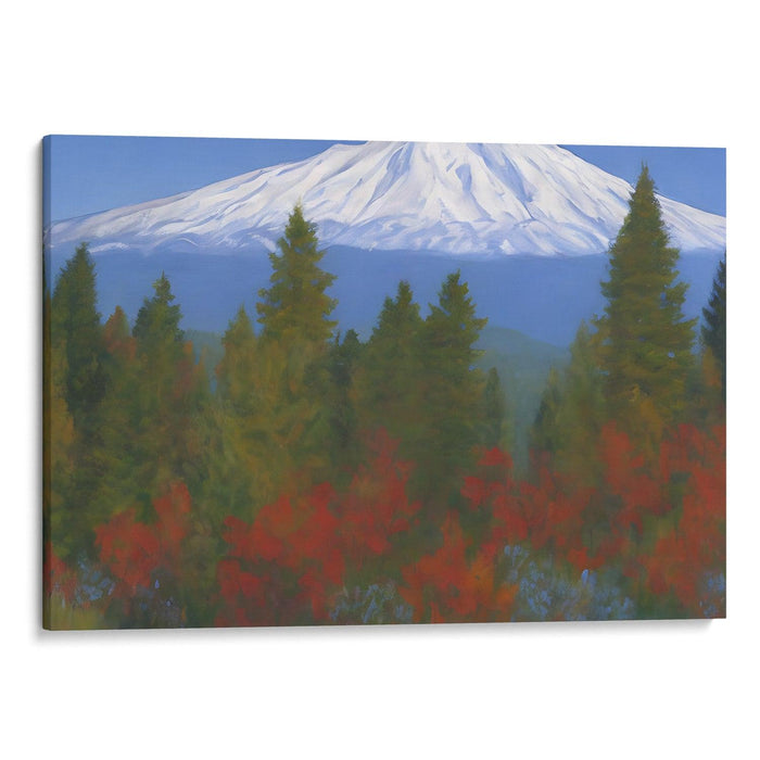 Realism Mount St. Helens Print - Canvas Art Print by Kanvah