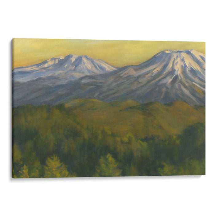 Realism Mount St. Helens Print - Canvas Art Print by Kanvah