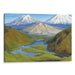 Realism Mount St. Helens Print - Canvas Art Print by Kanvah