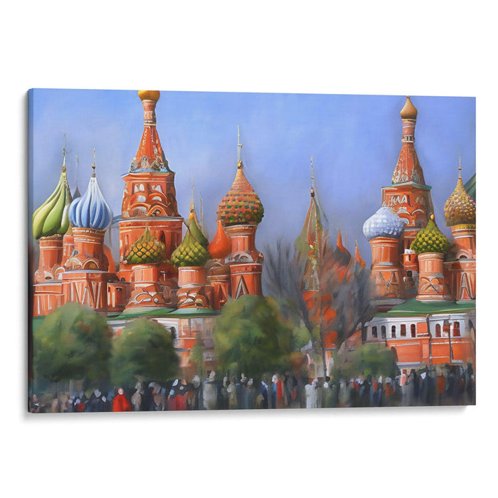 Realism St. Basil's Cathedral Print - Canvas Art Print by Kanvah