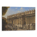 Realism Colonnade of St. Peter's Basilica Print - Canvas Art Print by Kanvah