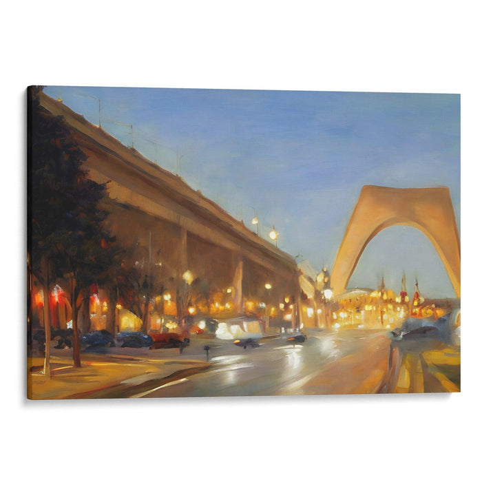 Realism St. Louis Arch Print - Canvas Art Print by Kanvah