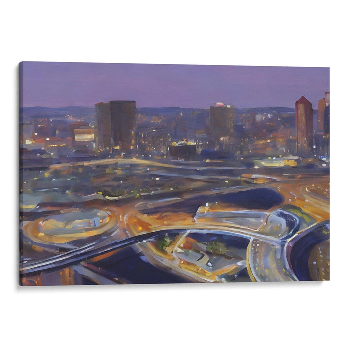 Realism St. Louis Arch Print - Canvas Art Print by Kanvah