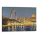 Realism St. Louis Arch Print - Canvas Art Print by Kanvah