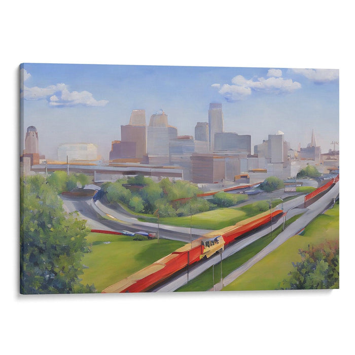 Realism St. Louis Arch Print - Canvas Art Print by Kanvah