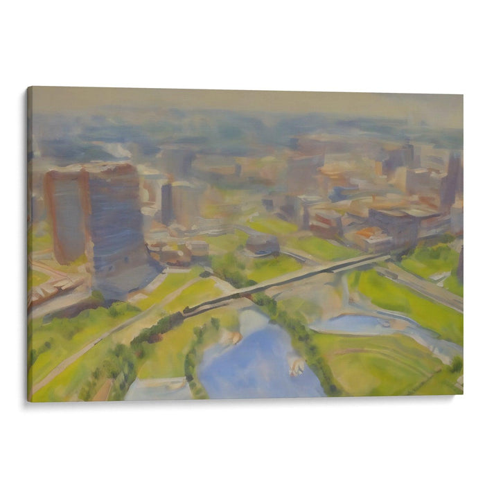 Realism St. Louis Arch Print - Canvas Art Print by Kanvah