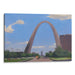 Realism St. Louis Arch Print - Canvas Art Print by Kanvah