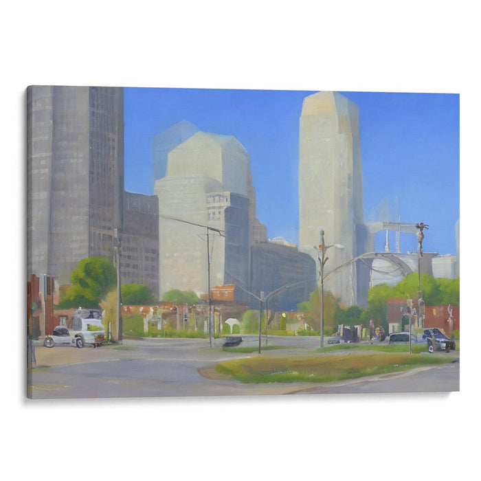 Realism St. Louis Arch Print - Canvas Art Print by Kanvah