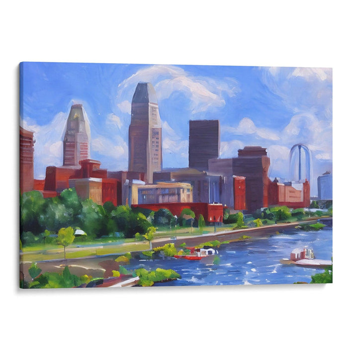 Realism St. Louis Arch Print - Canvas Art Print by Kanvah