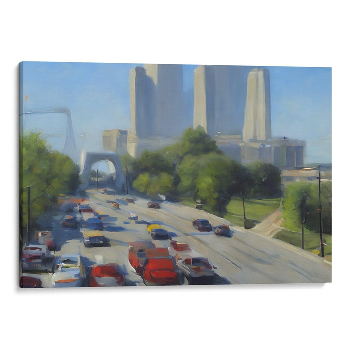 Realism St. Louis Arch Print - Canvas Art Print by Kanvah