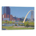 Realism St. Louis Arch Print - Canvas Art Print by Kanvah