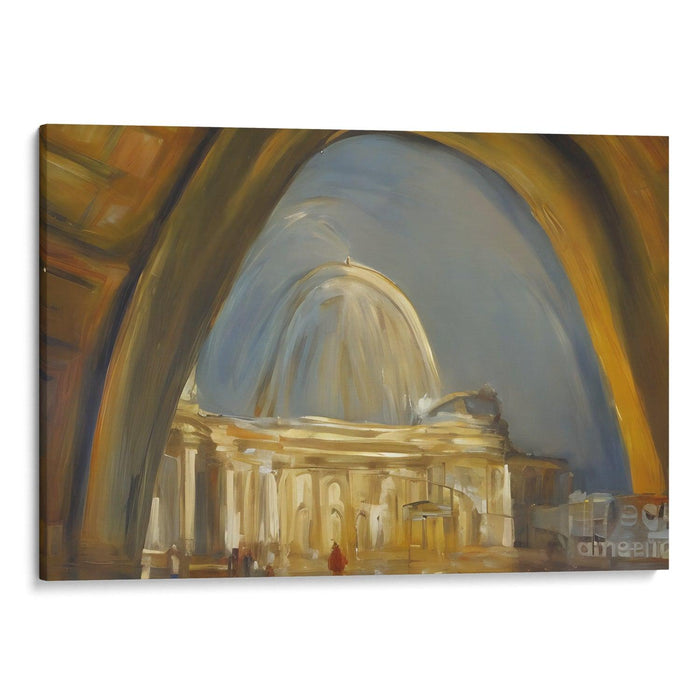 Realism St. Louis Arch Print - Canvas Art Print by Kanvah