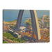 Realism St. Louis Arch Print - Canvas Art Print by Kanvah