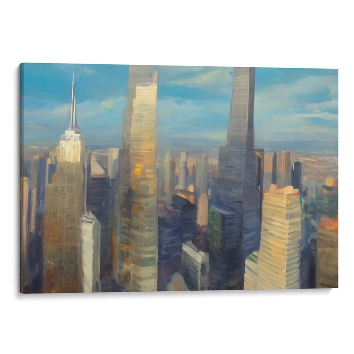 Realism Willis Tower Print - Canvas Art Print by Kanvah