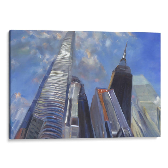 Realism Willis Tower Print - Canvas Art Print by Kanvah