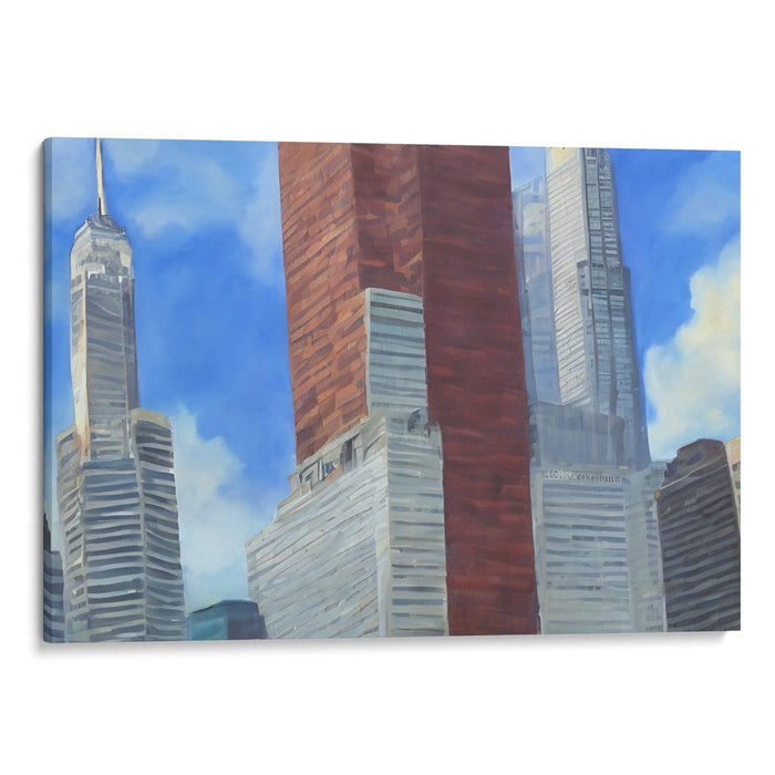 Realism Willis Tower Print - Canvas Art Print by Kanvah