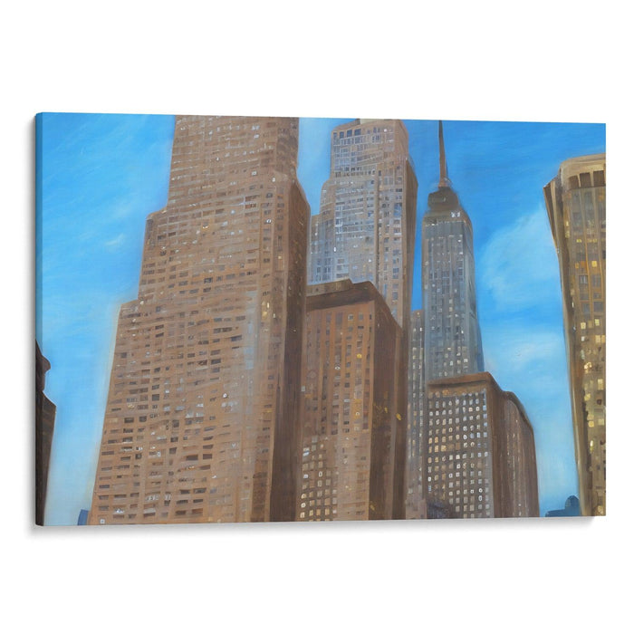 Realism Willis Tower Print - Canvas Art Print by Kanvah