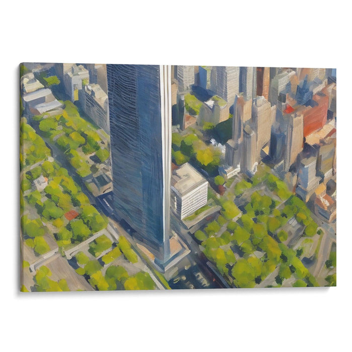 Realism Willis Tower Print - Canvas Art Print by Kanvah