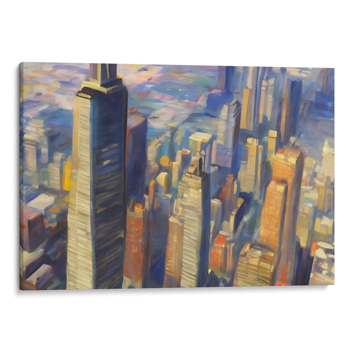 Realism Willis Tower Print - Canvas Art Print by Kanvah