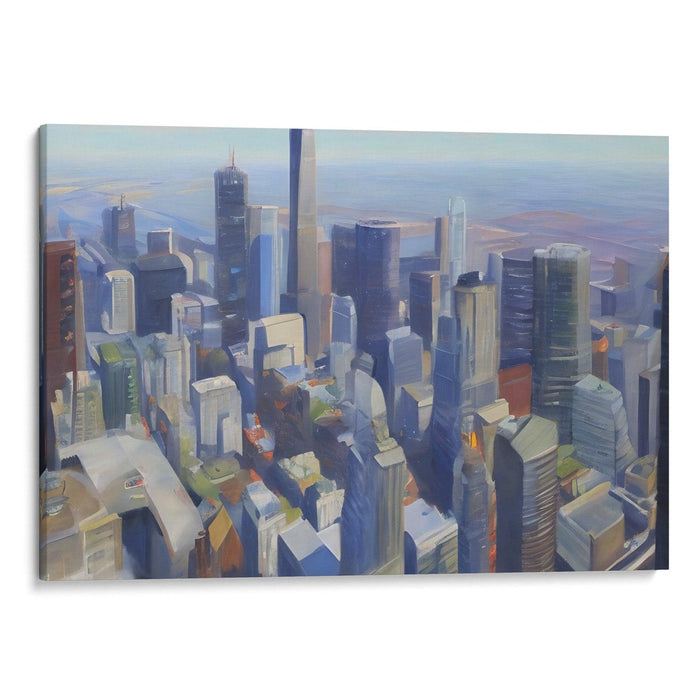 Realism Willis Tower Print - Canvas Art Print by Kanvah