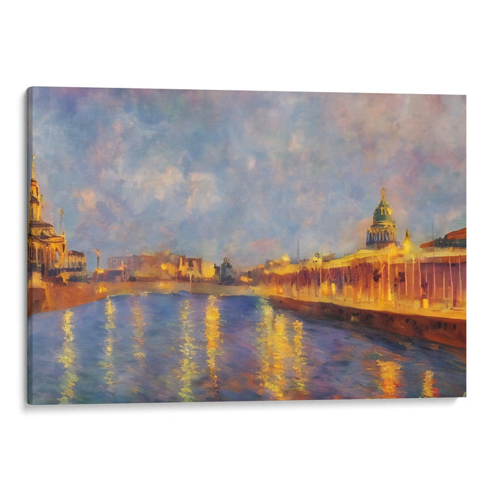 Impressionism St. Petersburg Print - Canvas Art Print by Kanvah