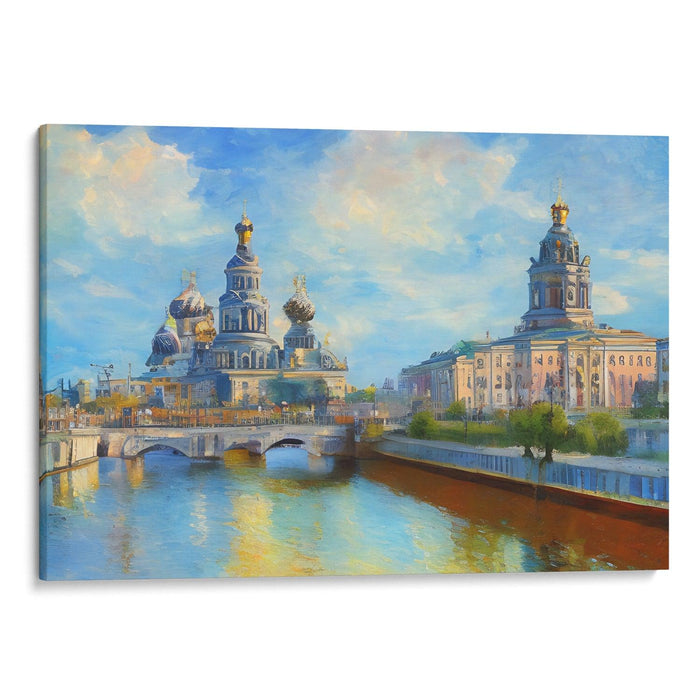 Impressionism St. Petersburg Print - Canvas Art Print by Kanvah