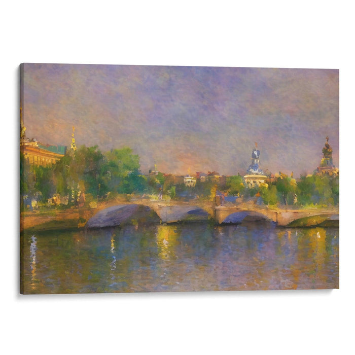 Impressionism St. Petersburg Print - Canvas Art Print by Kanvah