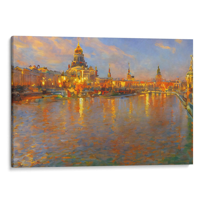 Impressionism St. Petersburg Print - Canvas Art Print by Kanvah