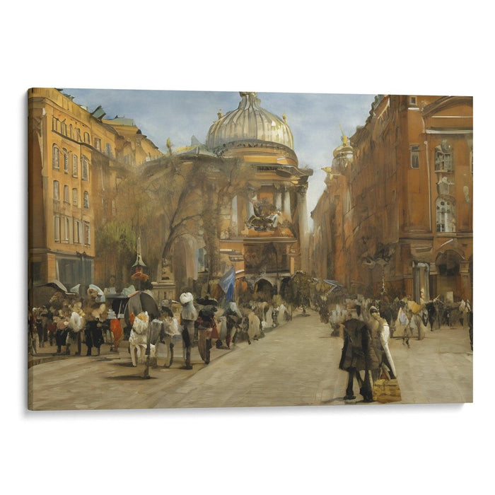 Realism St. Petersburg Print - Canvas Art Print by Kanvah