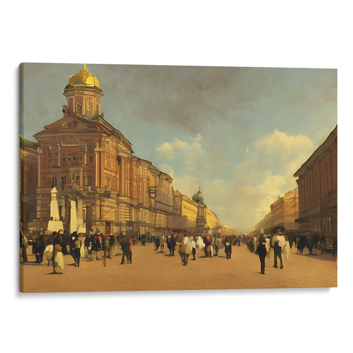 Realism St. Petersburg Print - Canvas Art Print by Kanvah