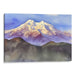 Watercolor Denali Print - Canvas Art Print by Kanvah